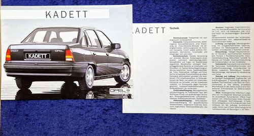 Opel kadett stufenheck - kadett, e